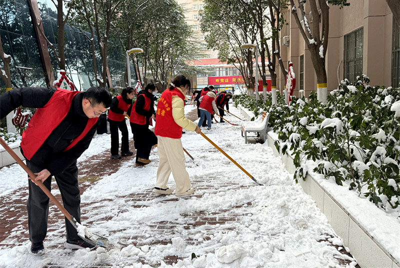省科协开展扫雪除冰志愿服务活动